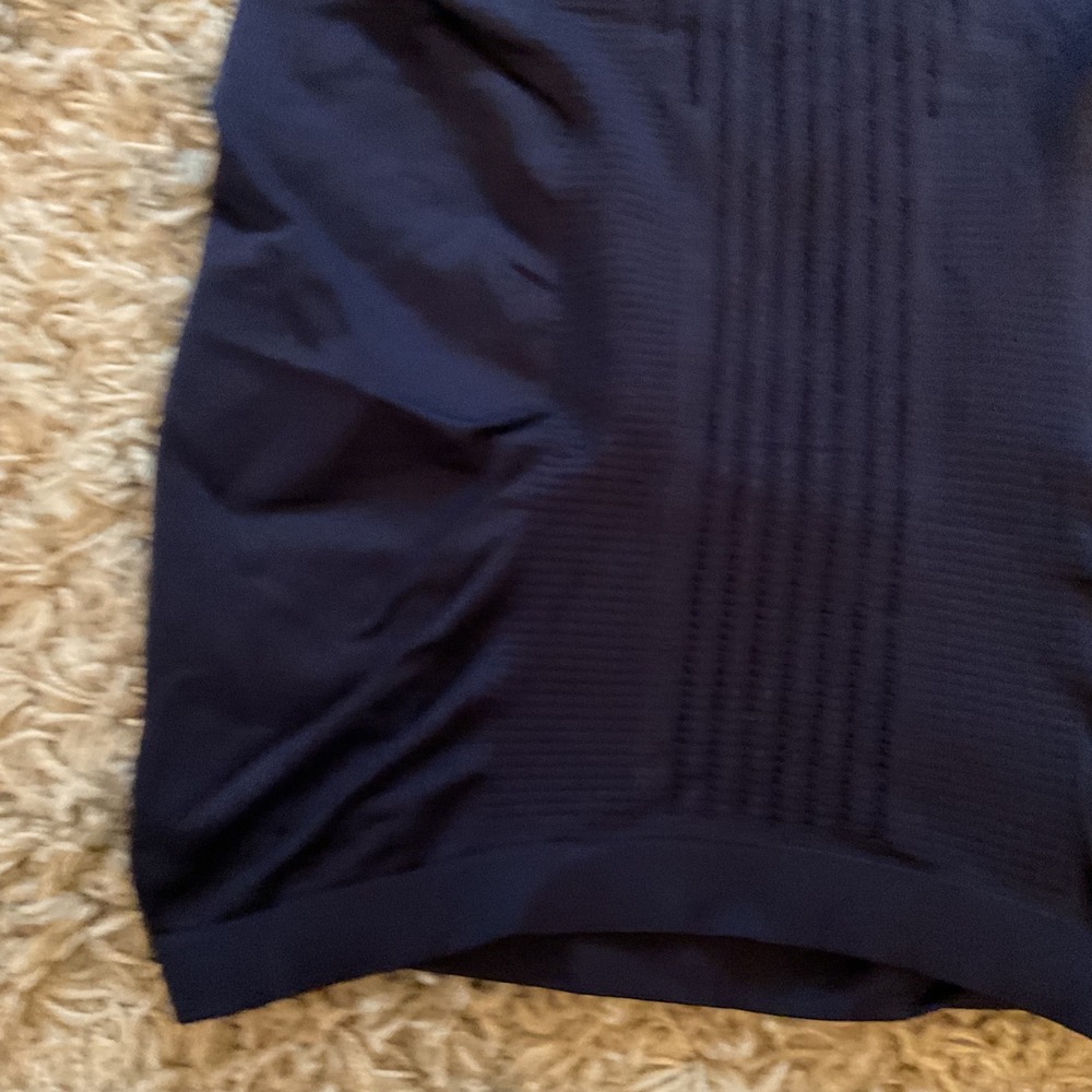 Athleta Renew High Neck Tank Navy Blue Seamless Active Top 223966 Small - Picture 8 of 11